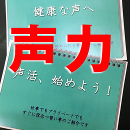 声力文字入りチラシ