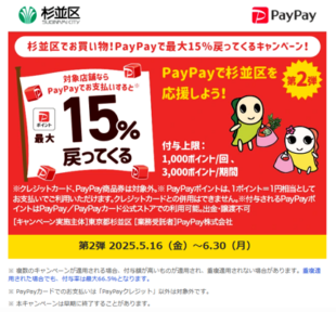 paypay2025杉並区キャンペーン